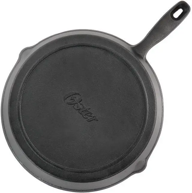 Alt view image 6 of 7 - Oster Castaway 3 Piece Cast Iron Pre-Seasoned Frying Pans