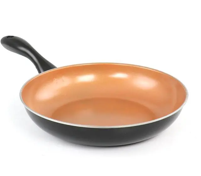 Alt view image 5 of 7 - Gibson Home Armada 7 Piece Carbon Steel Nonstick Cookware Set in Black and Copper