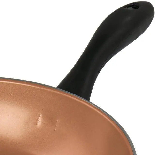 Alt view image 6 of 7 - Gibson Home Armada 7 Piece Carbon Steel Nonstick Cookware Set in Black and Copper