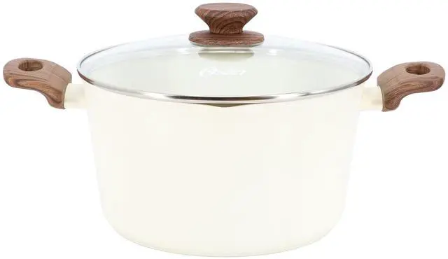 Main image of Oster Amberg Choice 4.7 Quart Cermic Nonstick Aluminum Dutch Oven with Lid in Linen