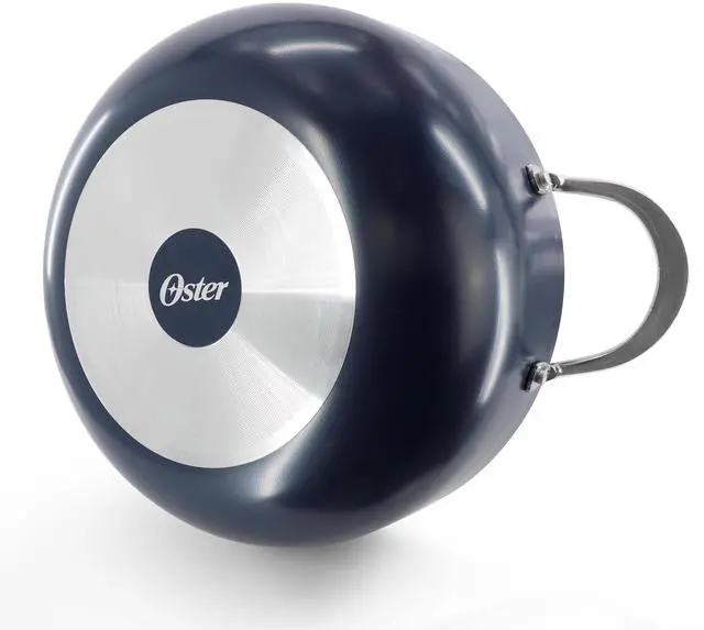 Alt view image 3 of 6 - Oster Cartagena 7.4 Quart Nonstick Aluminum Caldero with Lid in Blue