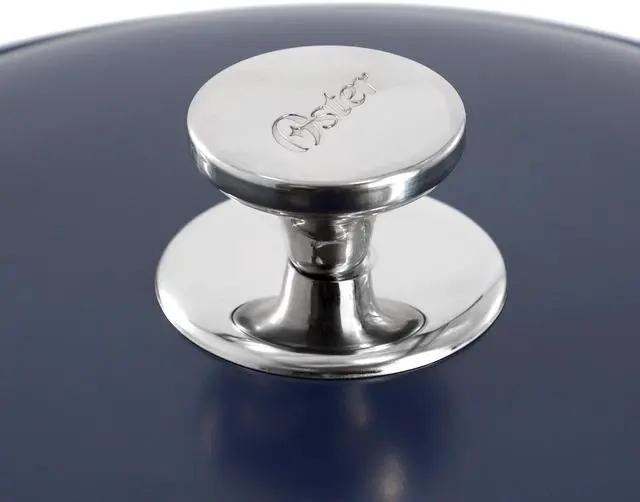 Alt view image 5 of 6 - Oster Cartagena 7.4 Quart Nonstick Aluminum Caldero with Lid in Blue