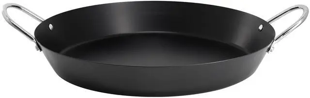 Main image of Oster Smithfire 16 Inch Nonstick Carbon Steel Paella Pan in Dark Gray