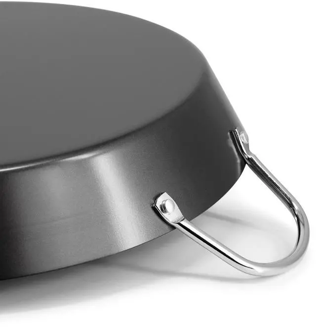 Alt view image 3 of 4 - Oster Smithfire 16 Inch Nonstick Carbon Steel Paella Pan in Dark Gray