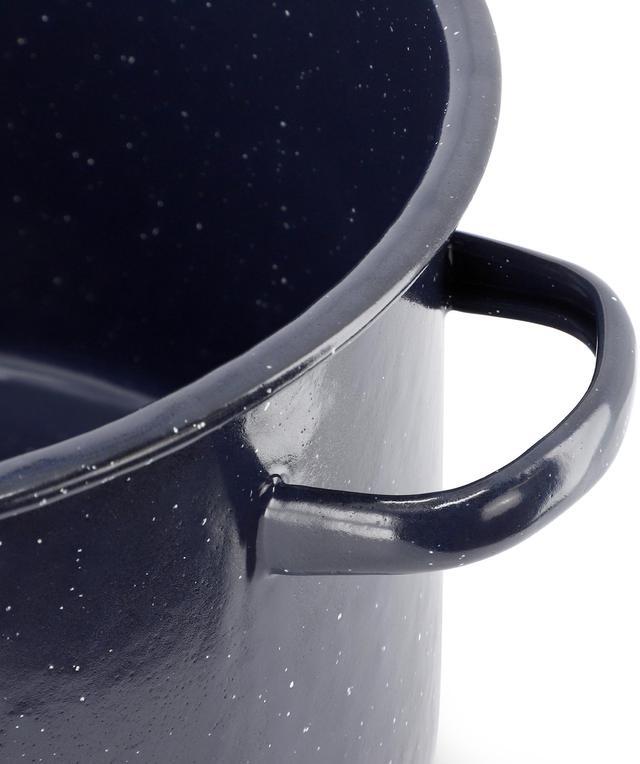 Alt view image 3 of 5 - Oster Castillo 11 Quart Enamel on Steel Stock Pot with Lid in Blue