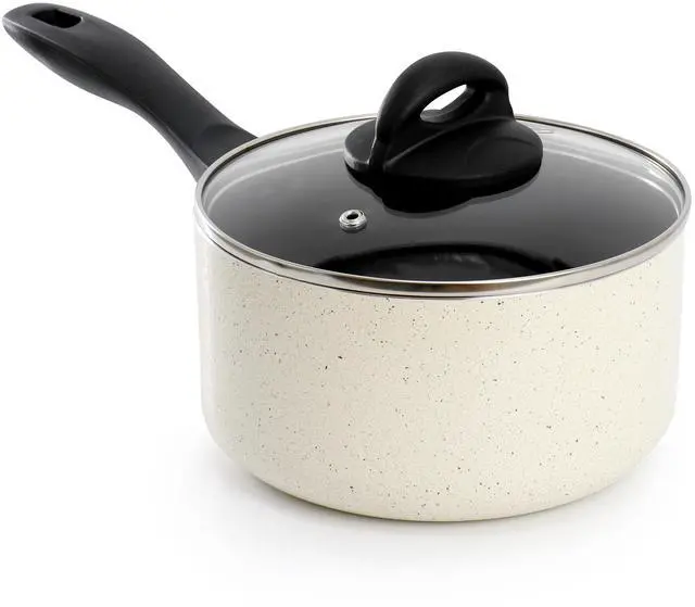 Alt view image 4 of 8 - Oster Clairborne 7 Piece Nonstick Aluminum Cookware and Kitchen Tool Set in Linen