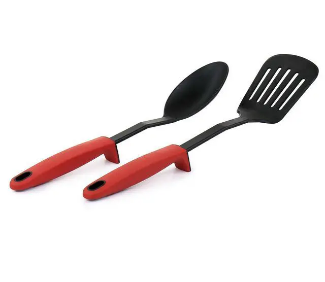 Alt view image 6 of 8 - Oster 7 Piece Non Stick Aluminum Cookware Set in Red