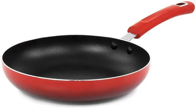 Alt view image 5 of 8 - Oster 7 Piece Non Stick Aluminum Cookware Set in Red
