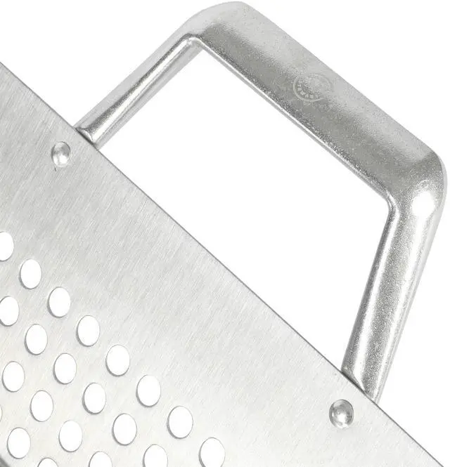 Alt view image 5 of 7 - Martha Stewart Amber 12 Inch Square Cast Aluminum BBQ Grill Topper with Handles