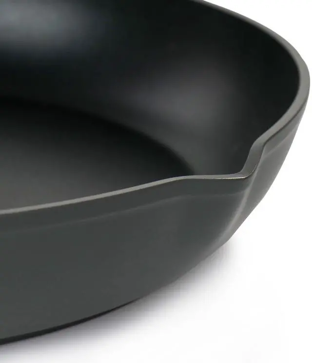 Alt view image 4 of 6 - Oster Rigby 9.5 Inch Aluminum Nonstick Frying Pan in Blue with Pouring Spouts