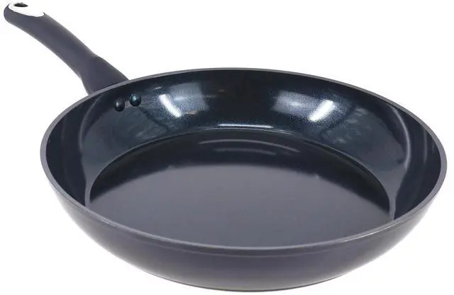Main image of Oster Hawke 12 Inch Ceramic Nonstick Aluminum Frying Pan in Dark Blue