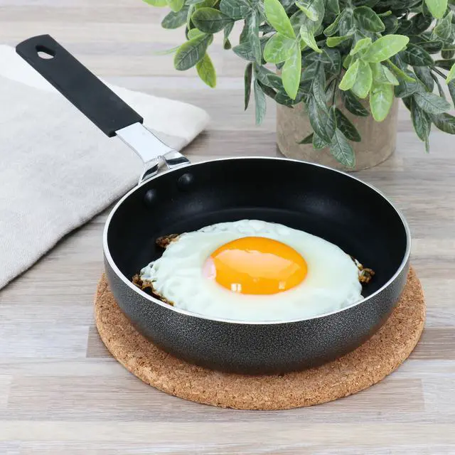 Alt view image 5 of 5 - Oster Cambourne 6.5 Inch Aluminum Mini Frying Pan with Bakelite Handle in Black