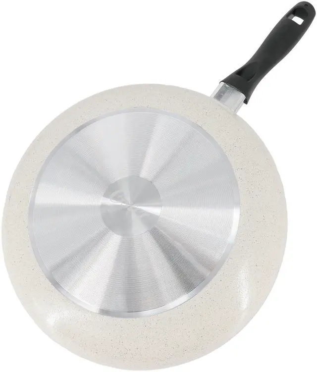 Alt view image 4 of 5 - Oster Clairborne 12 Inch Round Nonstick Aluminum Frying Pan in Linen