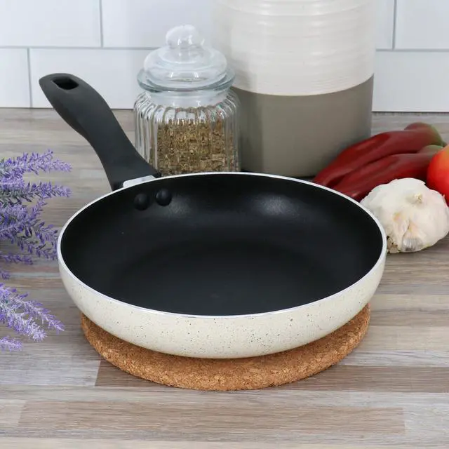 Alt view image 5 of 5 - Oster Clairborne 8 Inch Round Nonstick Aluminum Frying Pan in Linen