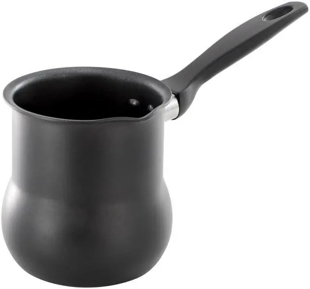 Main image of Better Chef 0.6 Quart Aluminum Nonstick Turkish Coffee Warmer in Black with Cool Touch Handle
