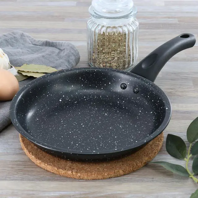 Alt view image 5 of 5 - Gibson Home Delhi 8 Inch Round Nonstick Carbon Steel Frying Pan in Black