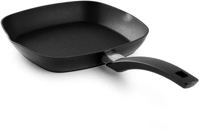 Alt view image 2 of 5 - Oster Connelly 10 Inch Nonstick Aluminum Grill Pan in Black