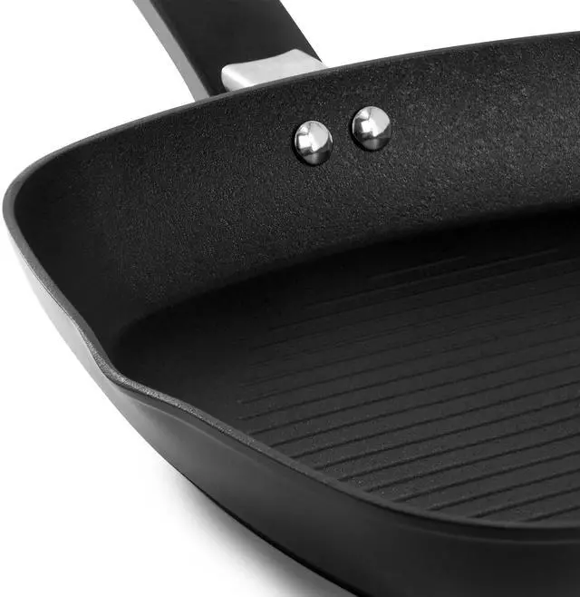 Alt view image 3 of 5 - Oster Connelly 10 Inch Nonstick Aluminum Grill Pan in Black