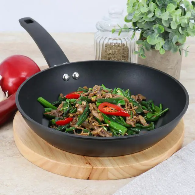 Alt view image 5 of 5 - Oster Connelly 9.5 Inch Nonstick Aluminum Frying Pan in Black