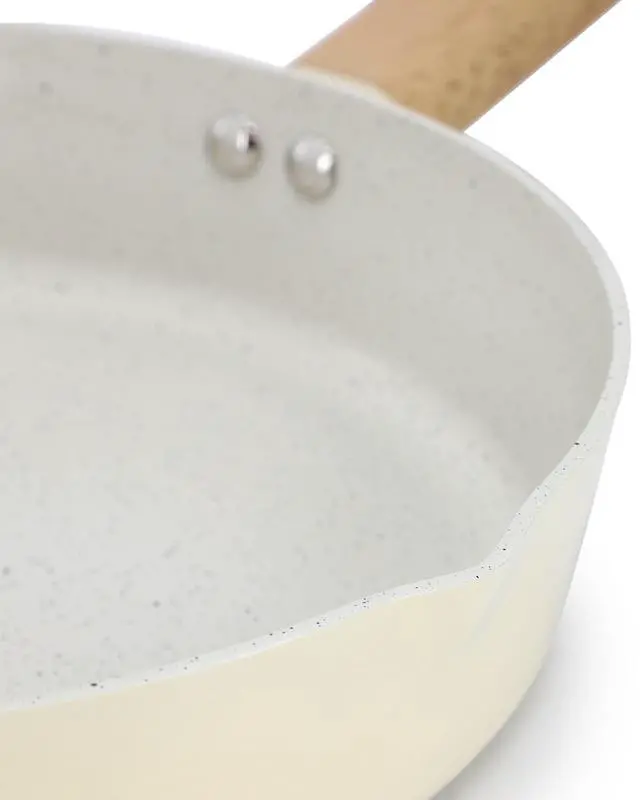 Alt view image 4 of 6 - Gibson Home Marbleton Ceramic Nonstick Alumium 11 Inch Frying Pan in Cream