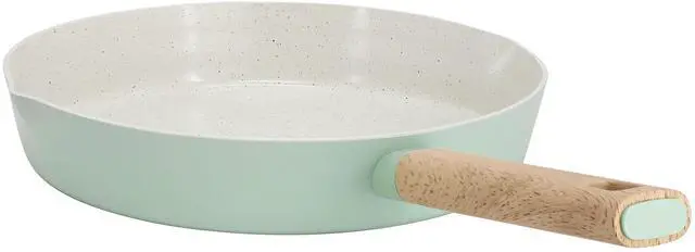 Alt view image 2 of 6 - Gibson Home Marbleton Ceramic Nonstick Alumium 9.5 Inch Frying Pan in Mint