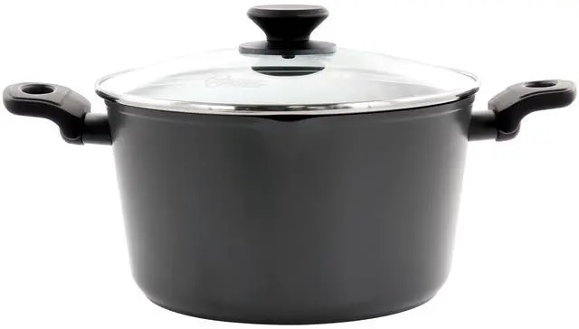 Main image of Oster Kingsway 5.5 Quart Aluminum Nonstick Dutch Oven in Black With Lid