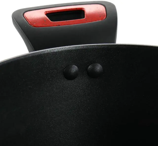 Alt view image 2 of 5 - Oster Claybon 4.3 Quart Dutch Oven With Lid in Speckled Red