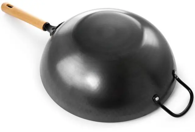 Alt view image 4 of 6 - Oster Bressler 13.5in Nonstick Carbon Steel Wok with Wooden Handle