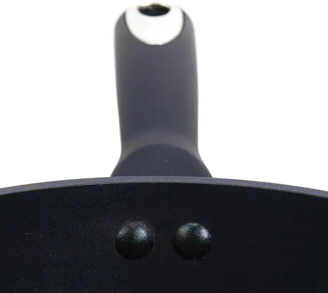 Alt view image 3 of 7 - Oster Hawke 3.9 Quart Ceramic Nonstick Aluminum Saute Pan with Lid in Dark Blue