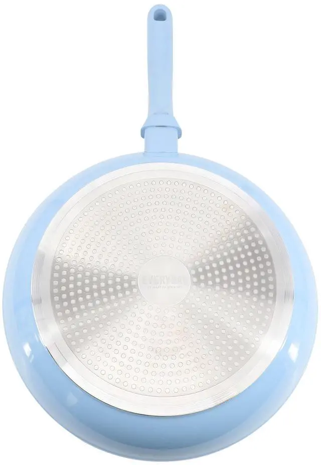 Alt view image 5 of 6 - Martha Stewart Everyday Rexford 9.5 Inch Ceramic Nonstick Aluminum Frying Pan in Soft Blue