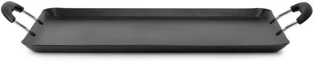 Alt view image 2 of 5 - Oster Clairborne 19 x 11.6 Inch Nonstick Double Burner Rectangular Griddle Pan in Charcoal Gray