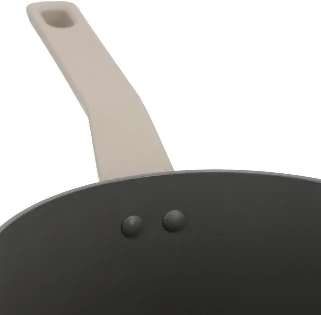 Alt view image 3 of 6 - Oster Ambrose 3 Quart Nonstick Aluminum Saucepan with Lid in Matte Grey
