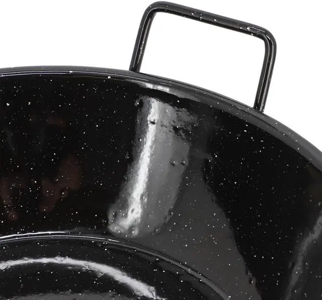 Alt view image 2 of 4 - Oster Castillo 12 Inch Enamel on Steel Paella Pan in Speckled Black