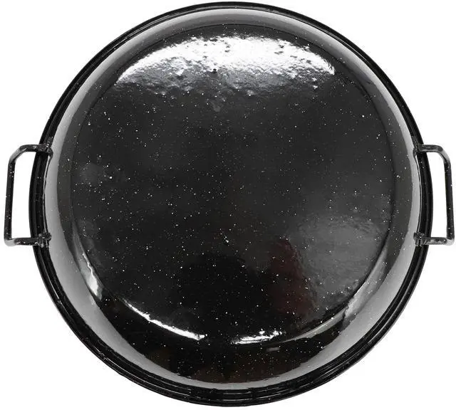 Alt view image 3 of 4 - Oster Castillo 12 Inch Enamel on Steel Paella Pan in Speckled Black
