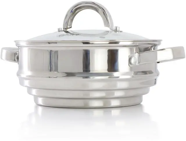 Alt view image 3 of 5 - Oster Sangerfield 8 Inch Universal Stainless Steel Double Boiler with Lid