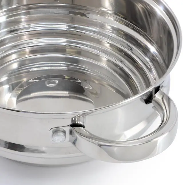 Alt view image 4 of 5 - Oster Sangerfield 8 Inch Universal Stainless Steel Double Boiler with Lid