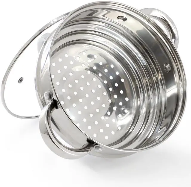 Alt view image 2 of 5 - Oster Sangerfield 8 Inch Universal Stainless Steel Steamer with Lid