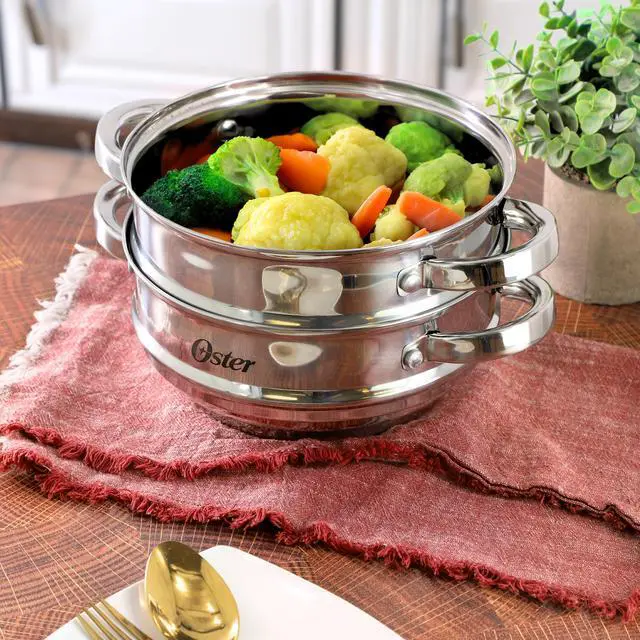 Alt view image 5 of 5 - Oster Sangerfield 8 Inch Universal Stainless Steel Steamer with Lid