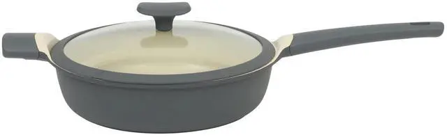 Main image of Oster Rooney 4.1 Quart Ceramic Nonstick Cast Aluminum Saute Pan with Lid in Grey