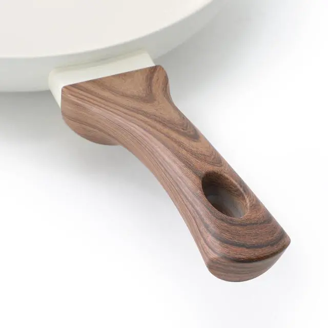 Alt view image 4 of 6 - Oster Amberg Choice 12 Inch Ceramic Nonstick Forged Aluminum Frying Pan in Off-White