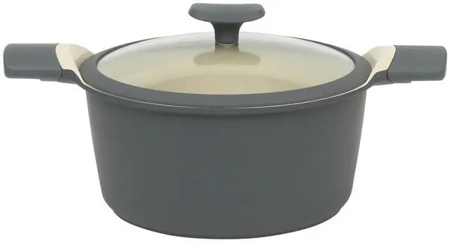 Main image of Oster Rooney 5 Quart Ceramic Nonstick Cast Aluminum Dutch Oven with Lid in Grey