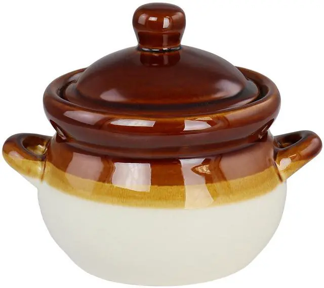 Alt view image 2 of 6 - Elama 4 Piece Double Handle 15 Ounce French Onion Soup Bowl with Lid