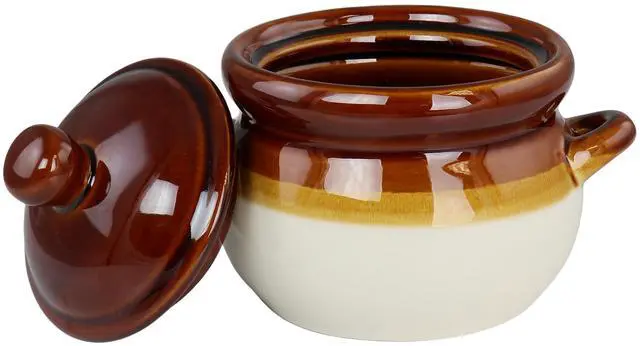 Alt view image 3 of 6 - Elama 4 Piece Double Handle 15 Ounce French Onion Soup Bowl with Lid