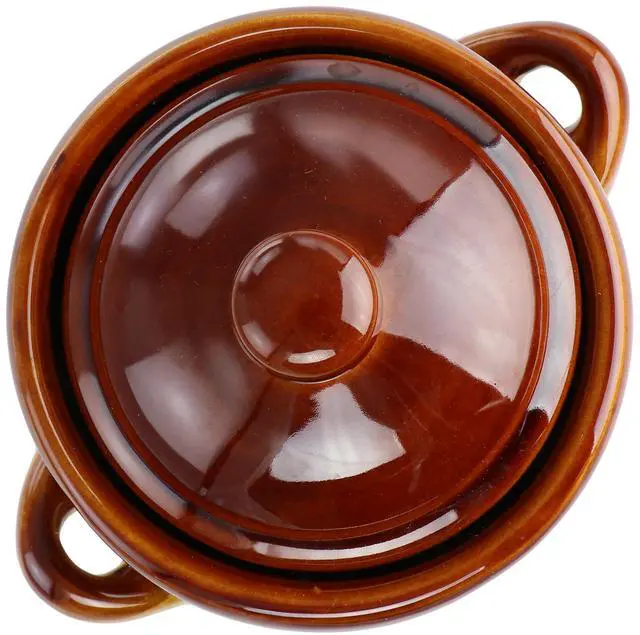 Alt view image 4 of 6 - Elama 4 Piece Double Handle 15 Ounce French Onion Soup Bowl with Lid