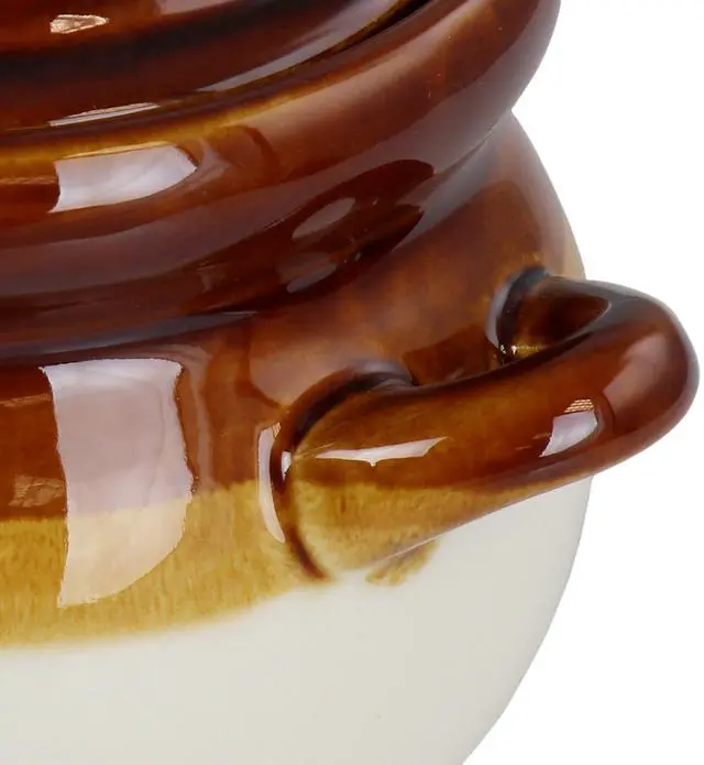 Alt view image 5 of 6 - Elama 4 Piece Double Handle 15 Ounce French Onion Soup Bowl with Lid