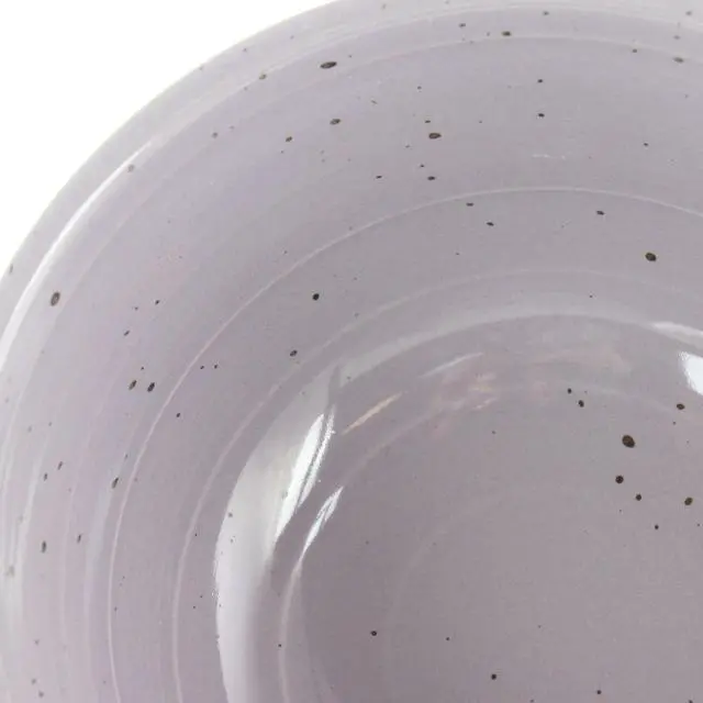 Alt view image 4 of 7 - Gibson Elite Ramapo 12 Piece Stoneware Dinnerware Set in Soft Purple Speckle
