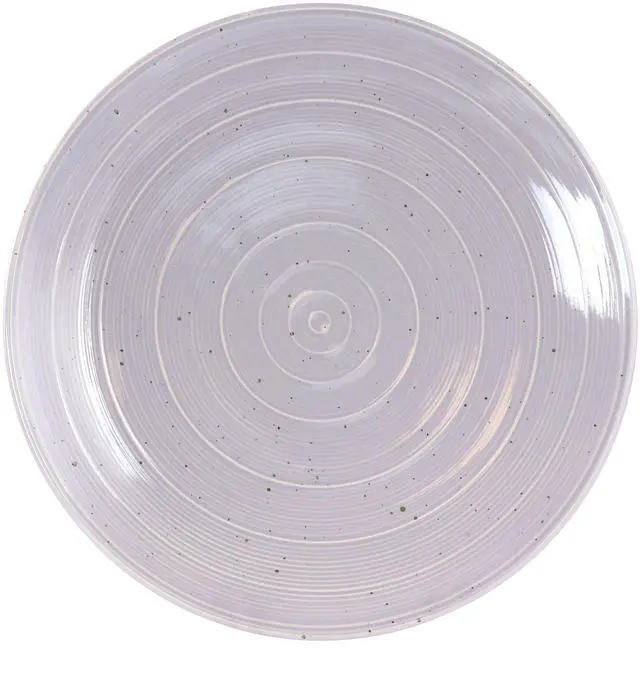 Alt view image 6 of 7 - Gibson Elite Ramapo 12 Piece Stoneware Dinnerware Set in Soft Purple Speckle