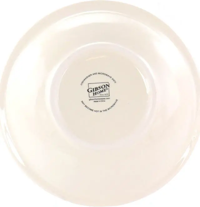 Alt view image 4 of 7 - Gibson Home Heidy 12 Piece Durastone Dinnerware Set in Red