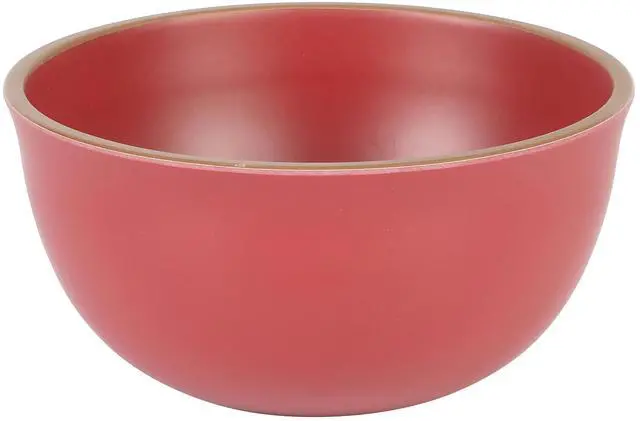 Alt view image 5 of 7 - Gibson Home Rockabye 12 Piece Double Bowl Malemine Dinnerware Set in Red