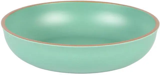 Alt view image 5 of 7 - Gibson Home Rockabye 12 Piece Double Bowl Melamine Dinnerware Set in Green